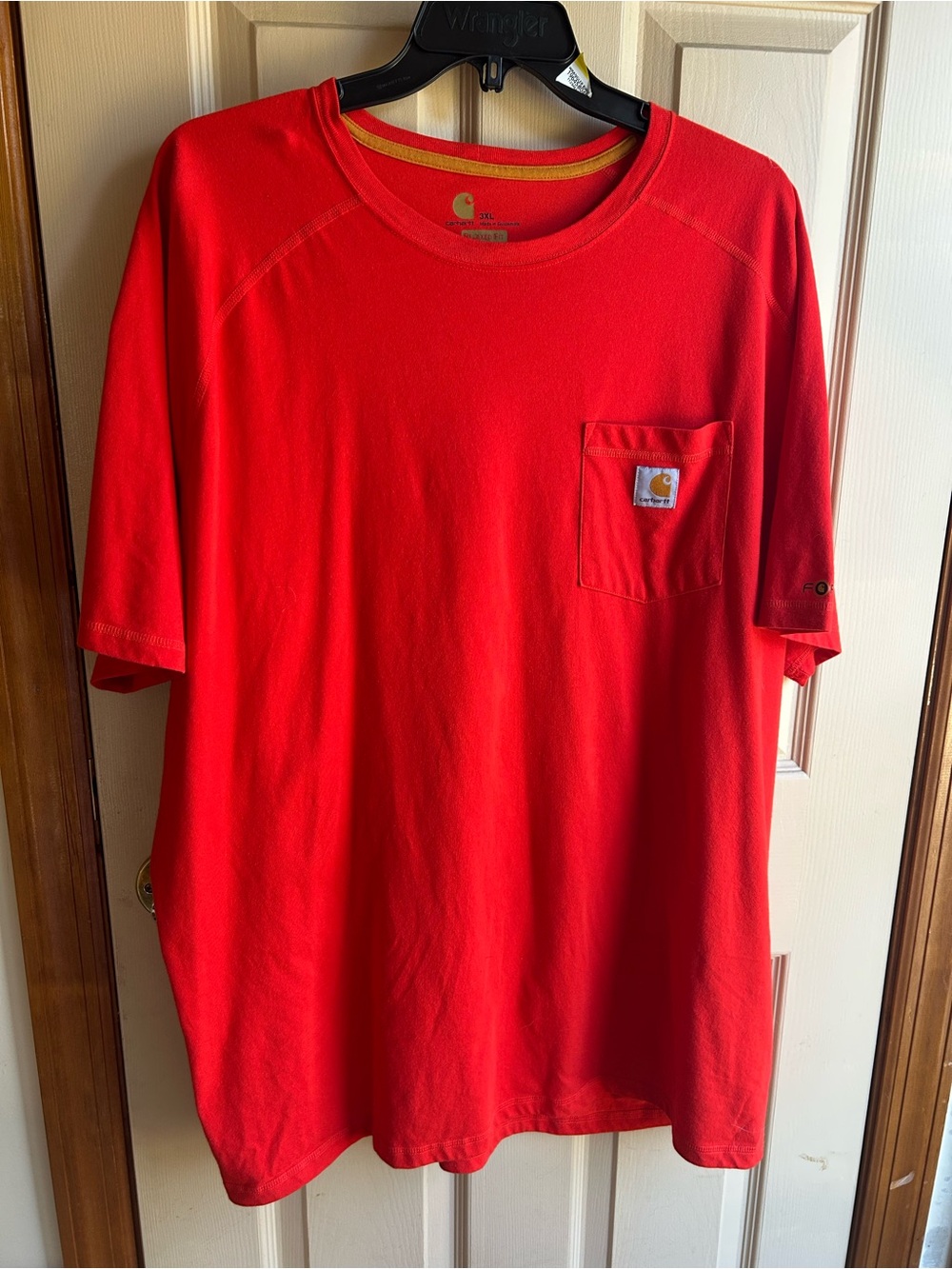 Carhartt Force Men's 3XL Red Relaxed Fit Short Sleeve Pocket T-Shirt